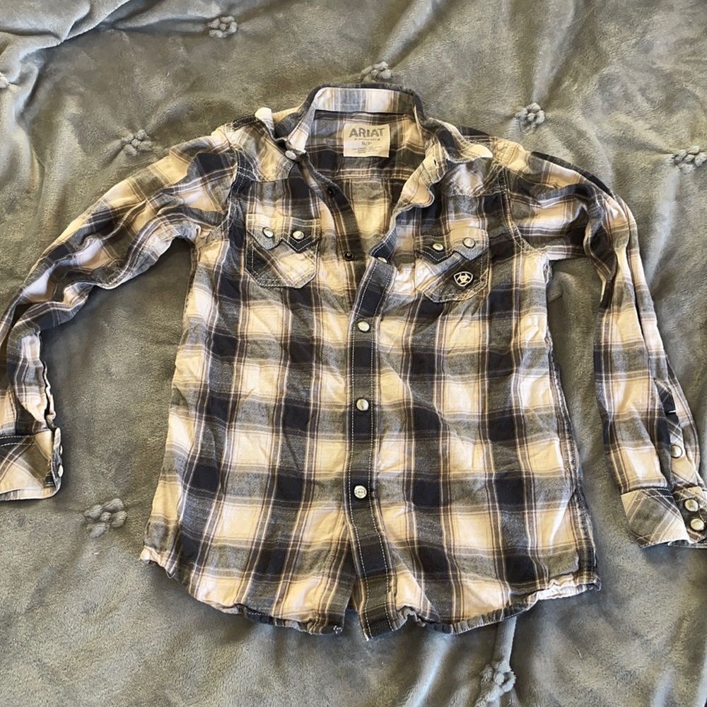 Ariat boys western button up